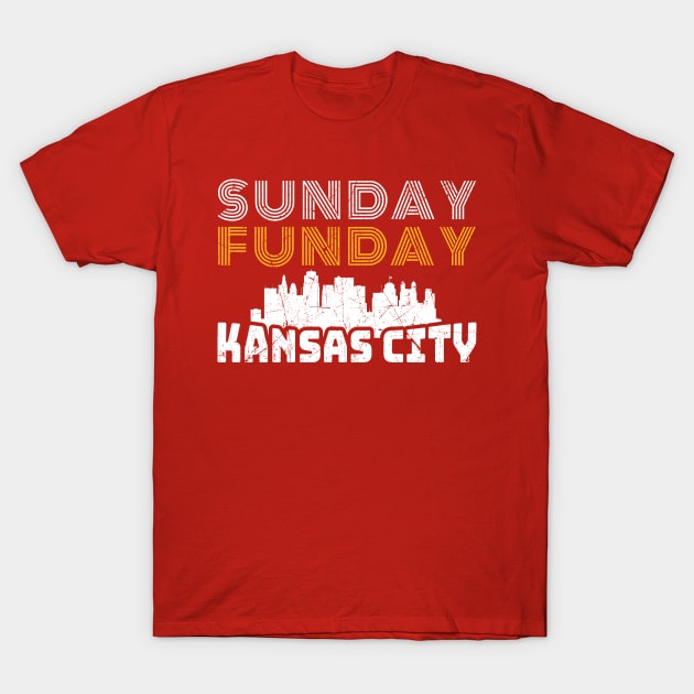 Kansas City - Sunday Funday T-Shirt by Lumintu Merch